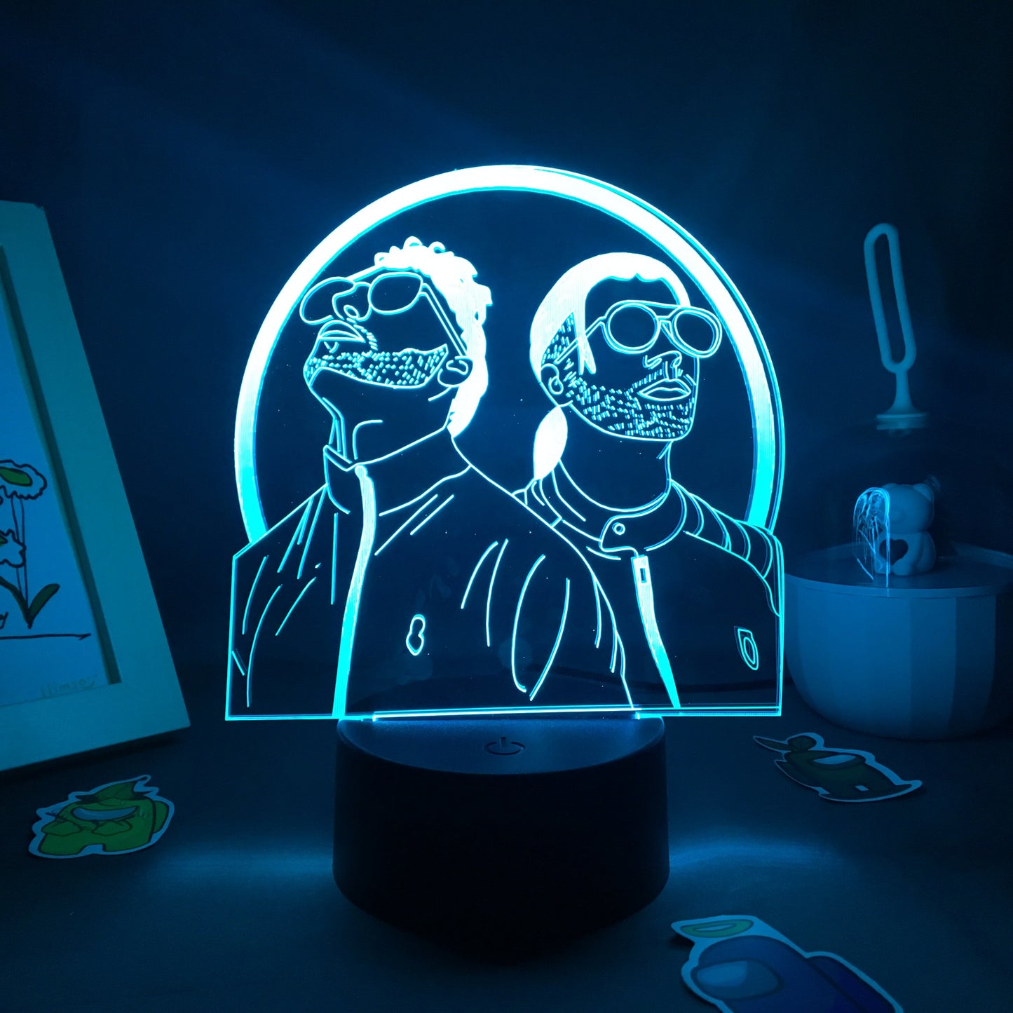 French Rap Group PNL 3D LED Night Light