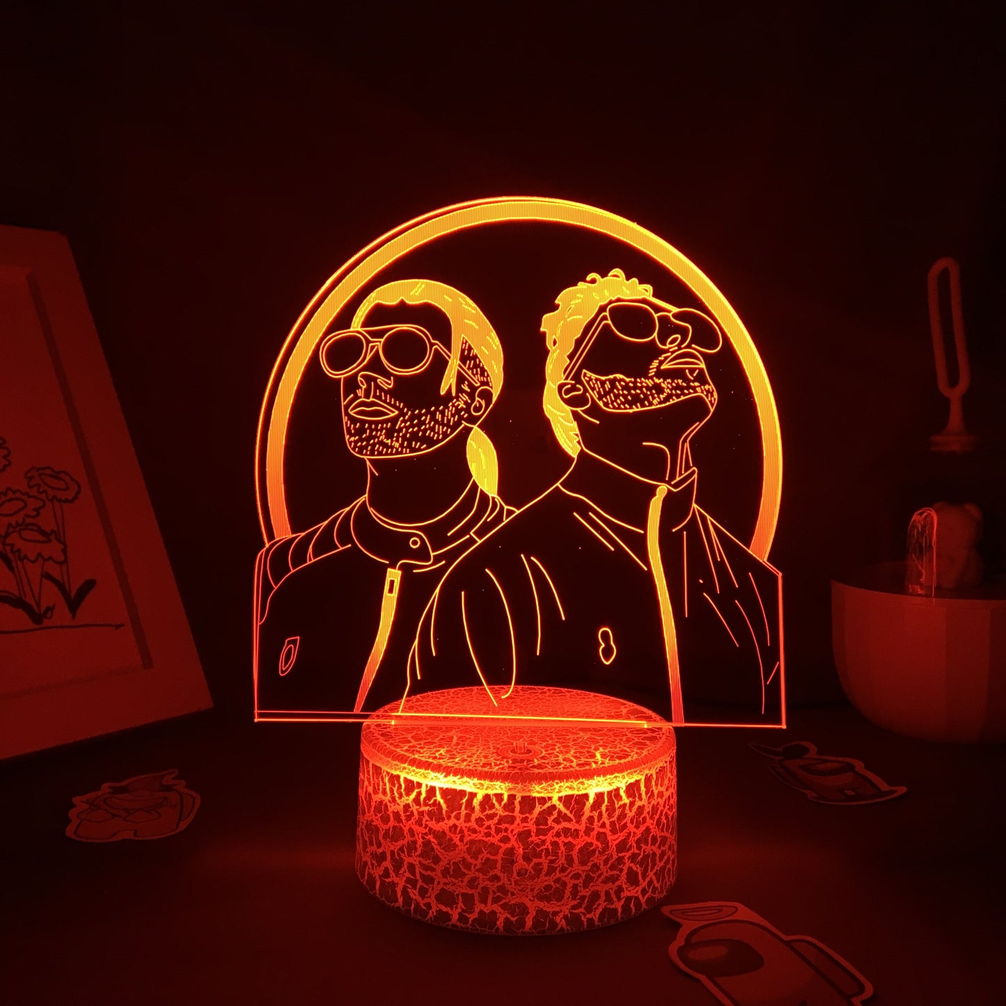 French Rap Group PNL 3D LED Night Light