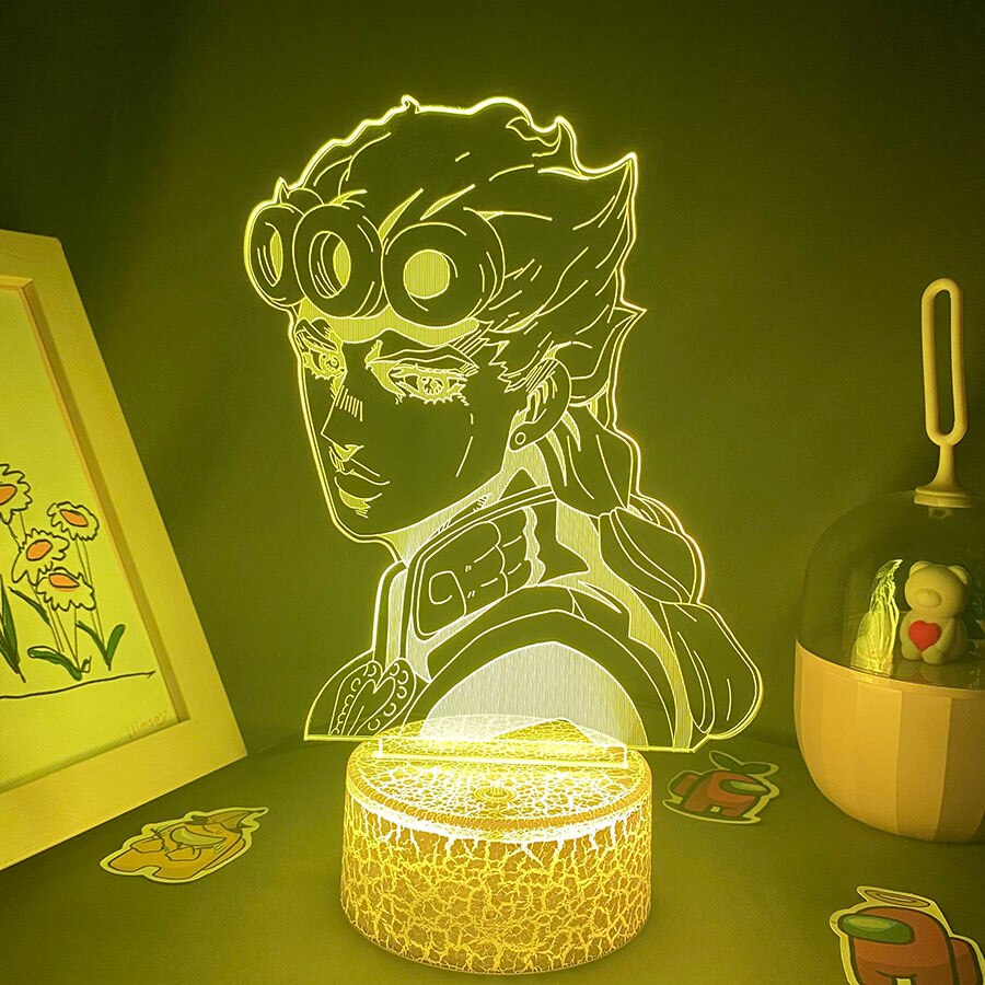 JoJo Bizarre Adventure Figure Giorno Giovanna 3D Light