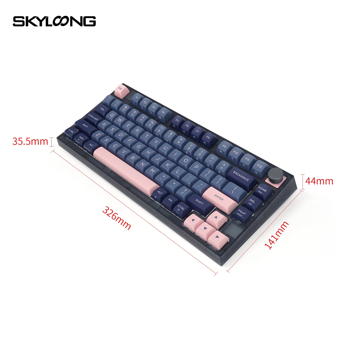 SKYLOONG GK75 لوحة مفاتيح ميكانيكية 75% -OPTICAL-