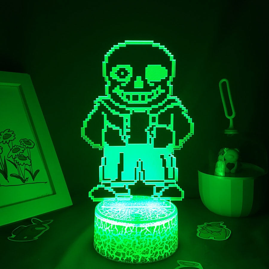 Undertale Sans Love Game Lamp