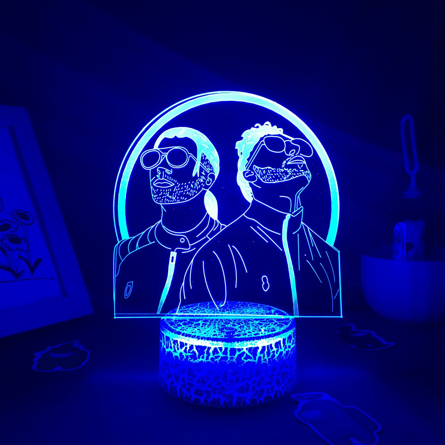 French Rap Group PNL 3D LED Night Light