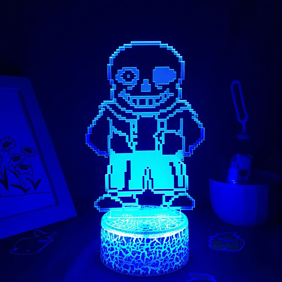 Undertale Sans Love Game Lamp