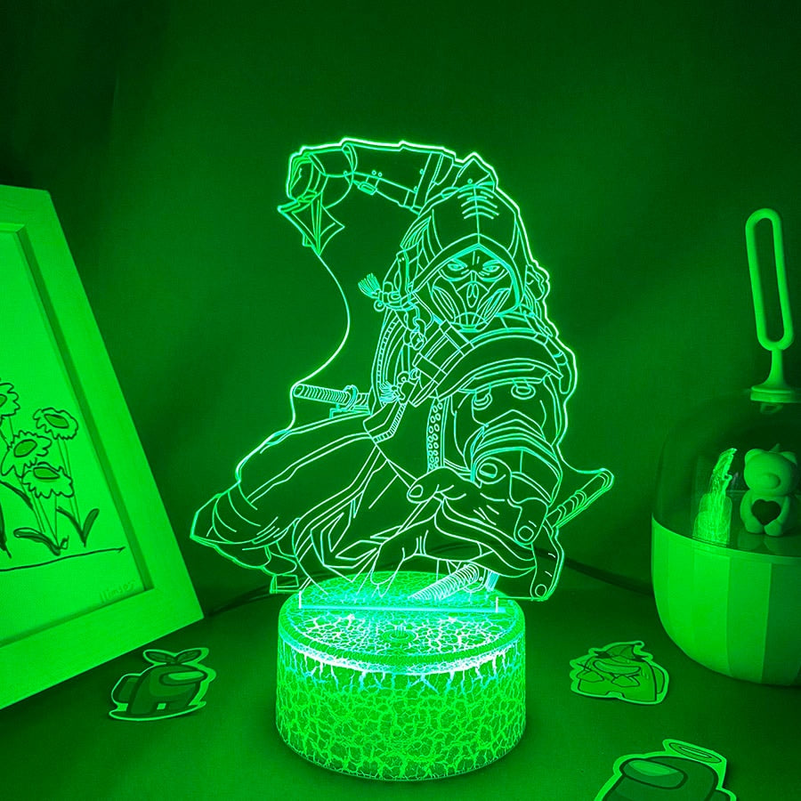 Hot Game Mortal Kombat Scorpion 3D Nightlights