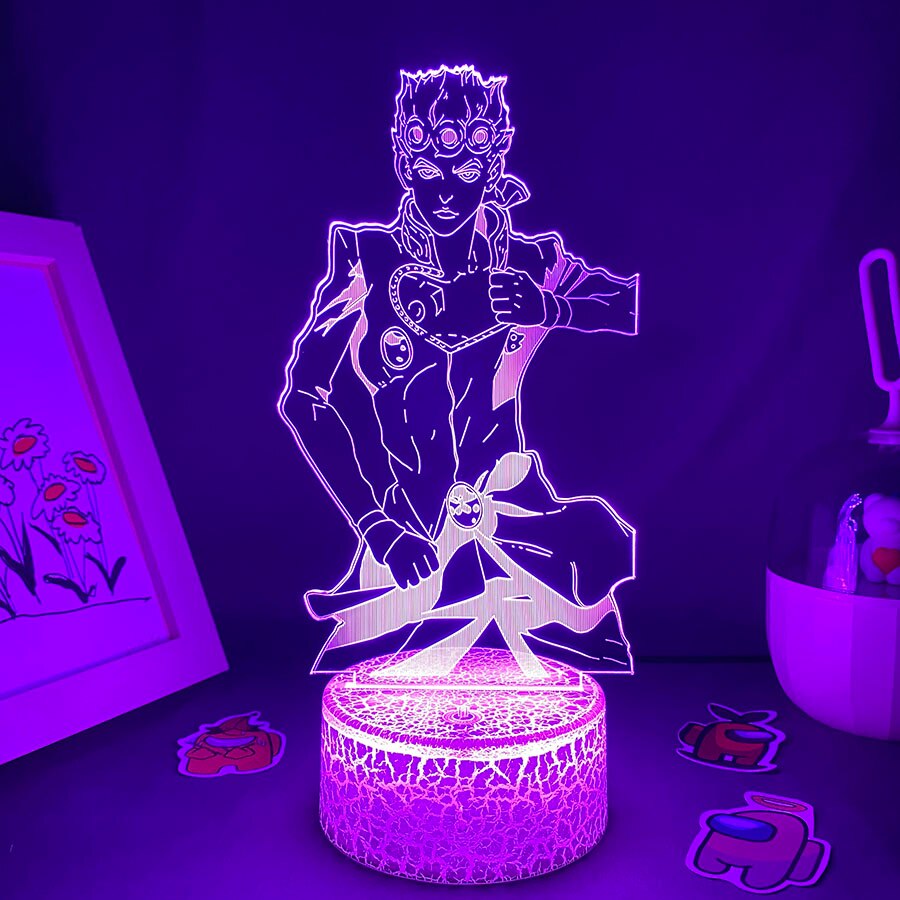 JoJo Bizarre Adventure Figure Giorno Giovanna Night Lights