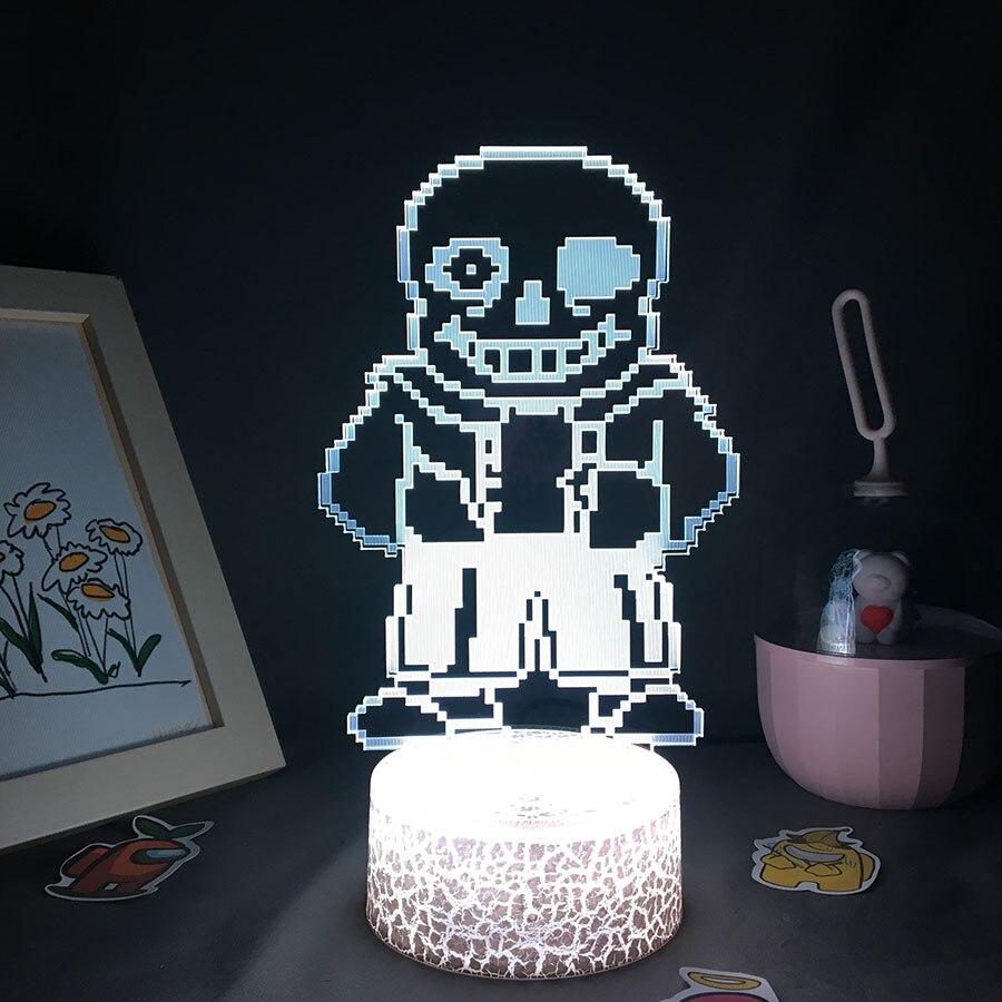 Undertale Sans Love Game Lamp