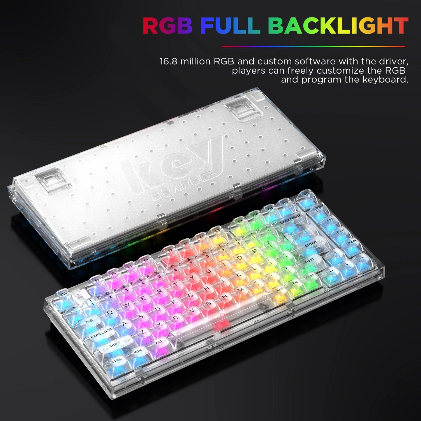 YUNZII X75 PRO 82-Key Wireless Hot Swappable RGB Mechanical Keyboard