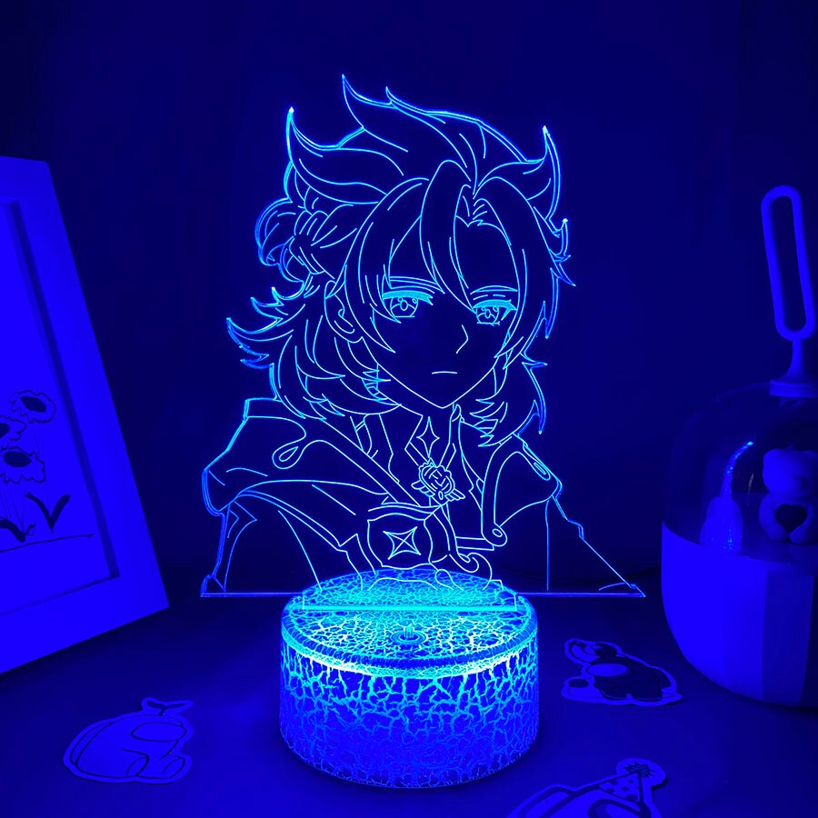 Genshin Impact Game Figure Albedo 3D Night Light