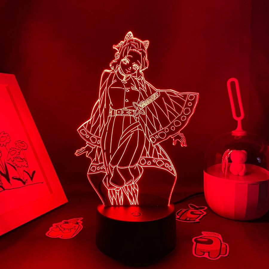 Demon Slayer Figure Shinobu Kocho 3D Night Light