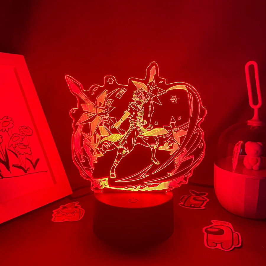 Genshin Impact Figure Chongyun 3D Lava Lamp