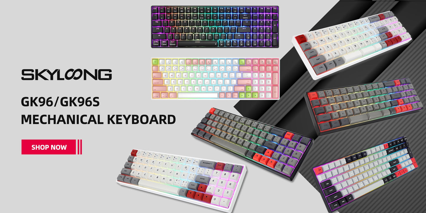 لوحة مفاتيح ميكانيكية SKYLOONG GK75 RGB بصرية