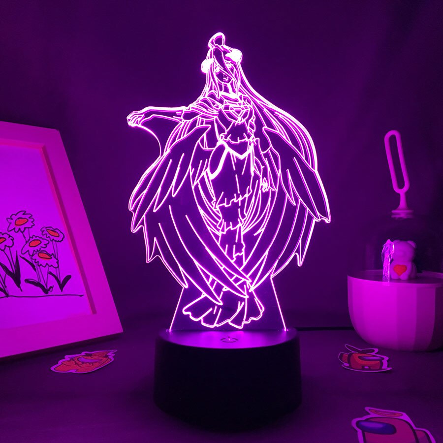 Overlord Albedo Neon Night Lights