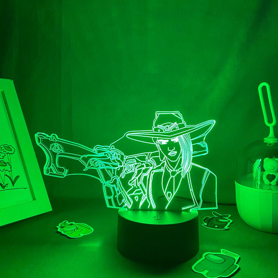 Hero Ashe 3D Led Neon Night Lights