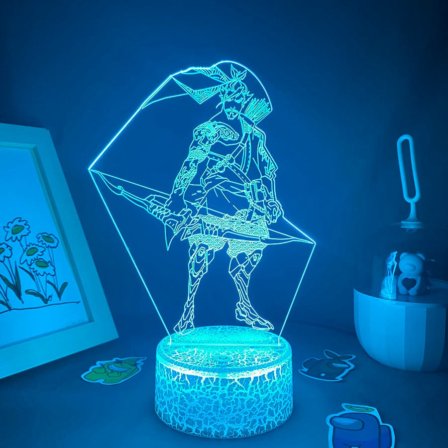 Overwatches OW Game Figure Hanzo 3D Night Lights