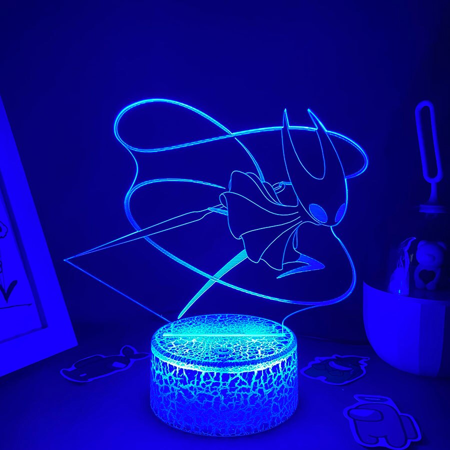 Hollow Knight Game 3D Led Neon Night Lights