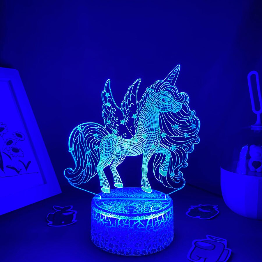 Cute Animal Unicorn 3D Night Lights