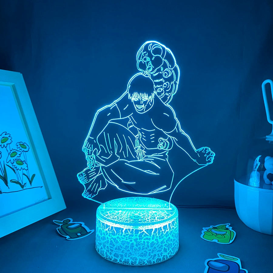 Jujutsu Kaisen Figure Toji and His Cursed Spirit 3D Night Light