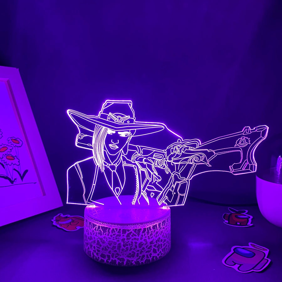 Hero Ashe 3D Led Neon Night Lights