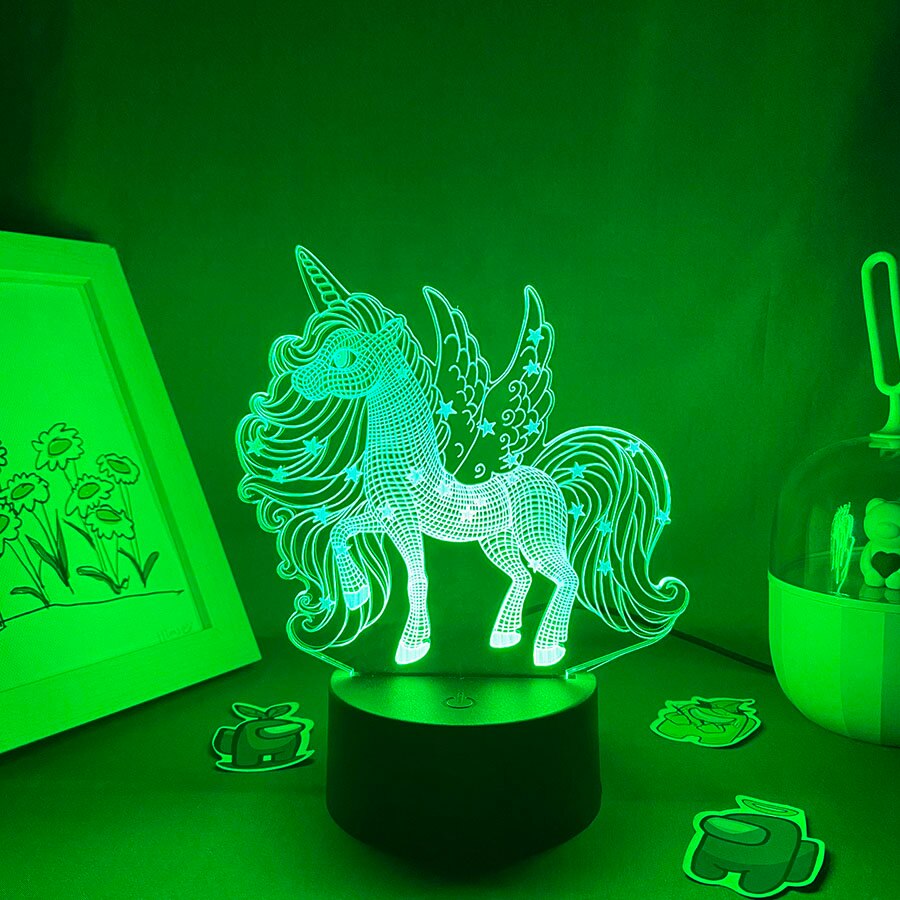 Cute Animal Unicorn 3D Night Lights