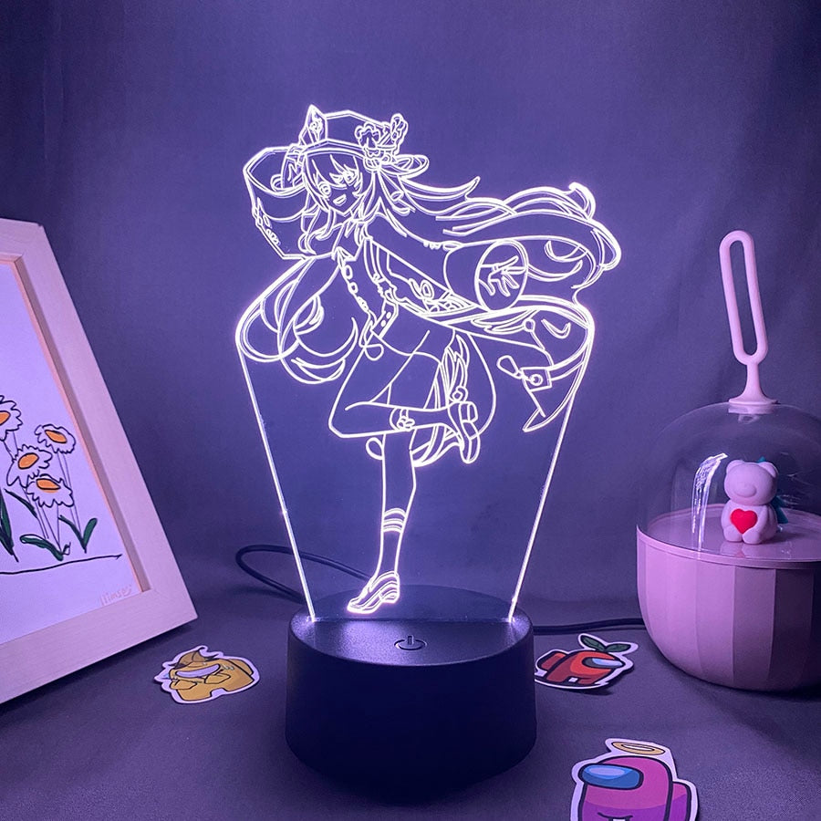 جينشين إمباكت لعبة مجسم هوتاو 3D Led Nightlight