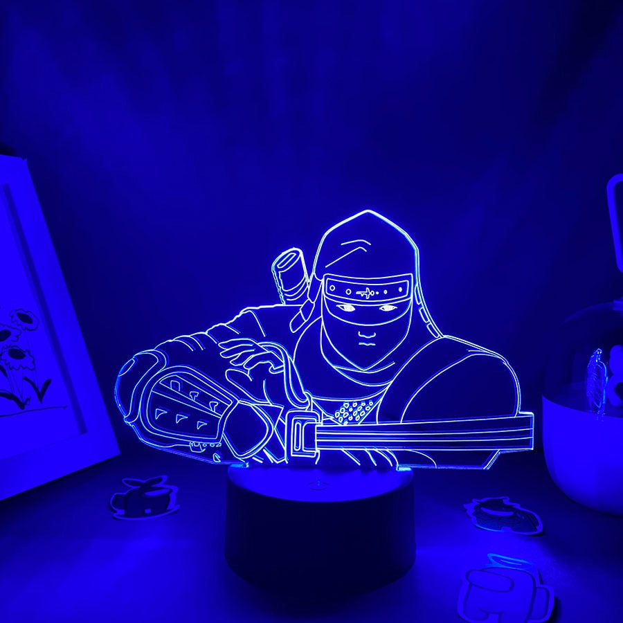 Hot Game Figure Shinobi-es 3 3D Led Neon Night Lights