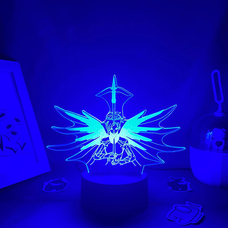 Mercy Angela Ziegler 3D Led Neon Night Lights