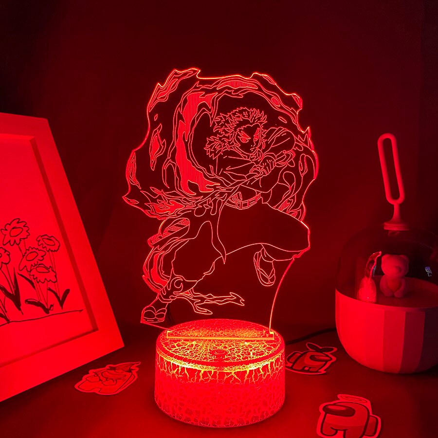 Demon Slayer Kyojuro Rengoku 3D Night Light