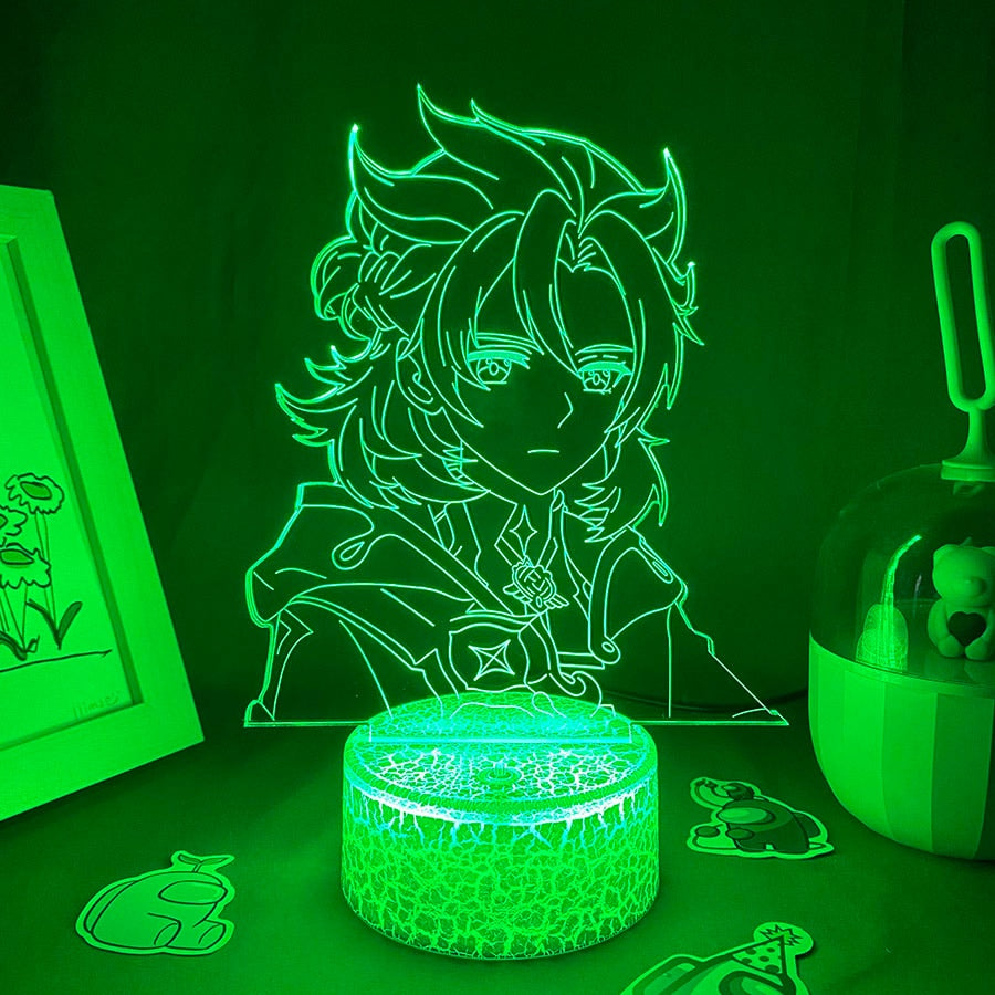 Genshin Impact Game Figure Albedo 3D Night Light