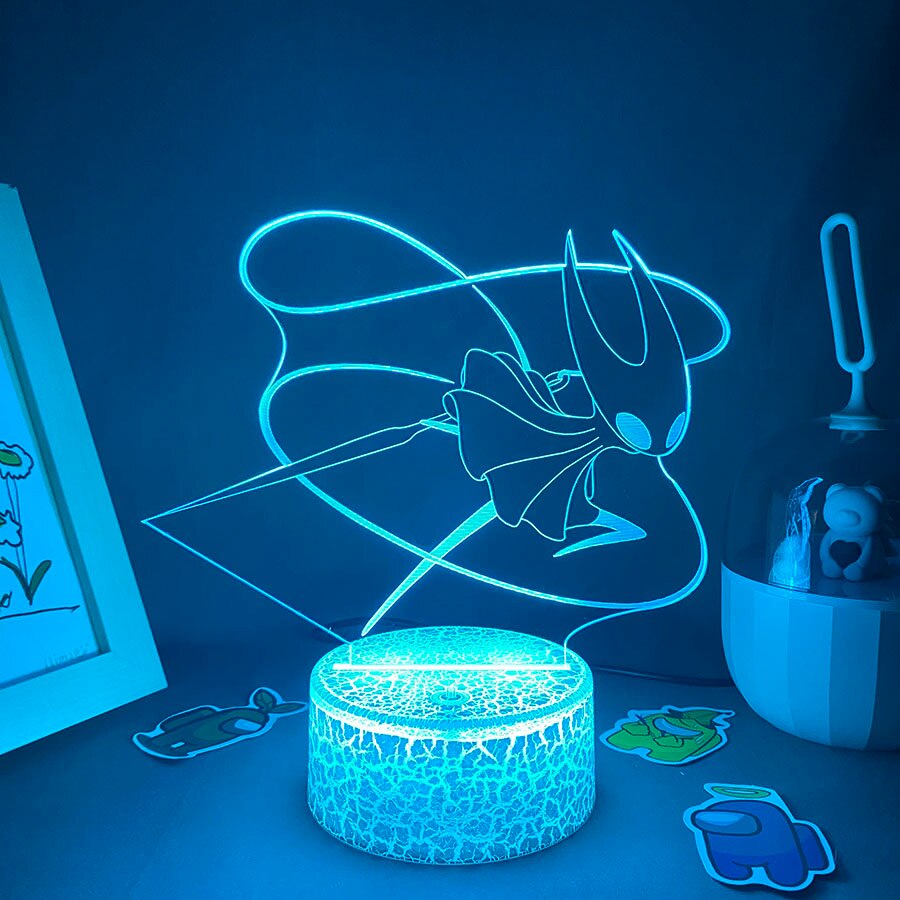 Hollow Knight Game 3D Led Neon Night Lights