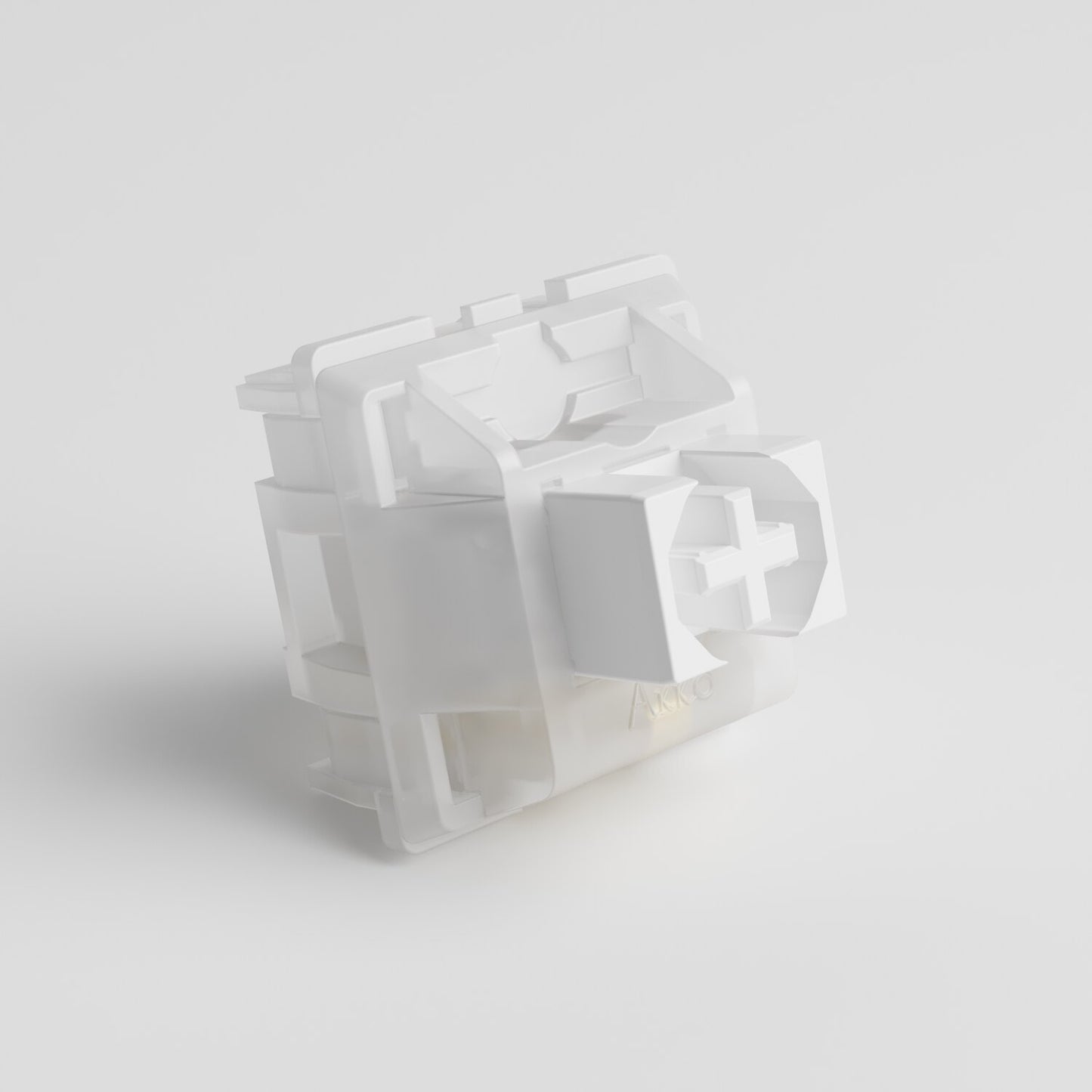 Akko CS Jelly White Switches (10pcs) 3 Pin 35gf Linear Switch Compatible for MX Mechanical Keyboard