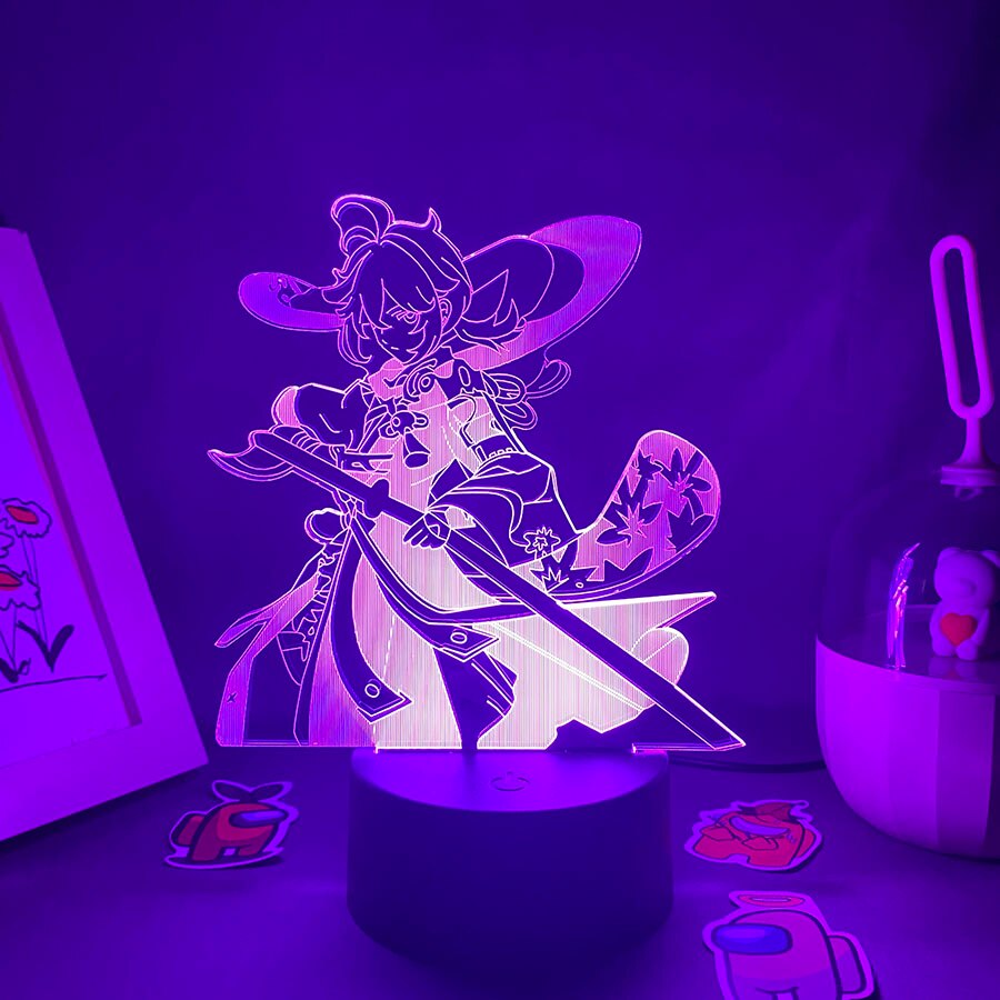 Genshin Impact Kaedehara Kazuha 3D LED Night Lights