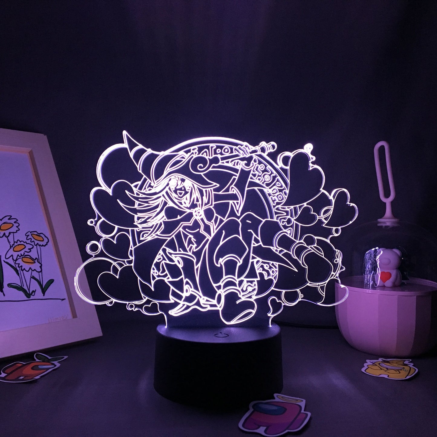 Game king Yu Gi Oh-dark magcian girl 3d Lamp