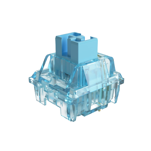 Akko x Monsgeek CS Jelly Blue Switches 3 Pin 40gf Tactile Switch Compatible for MX Mechanical Keyboard (110pcs)