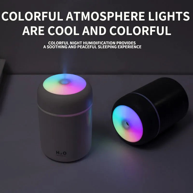 300ML Air Humidifier Colorful Atmosphere Light