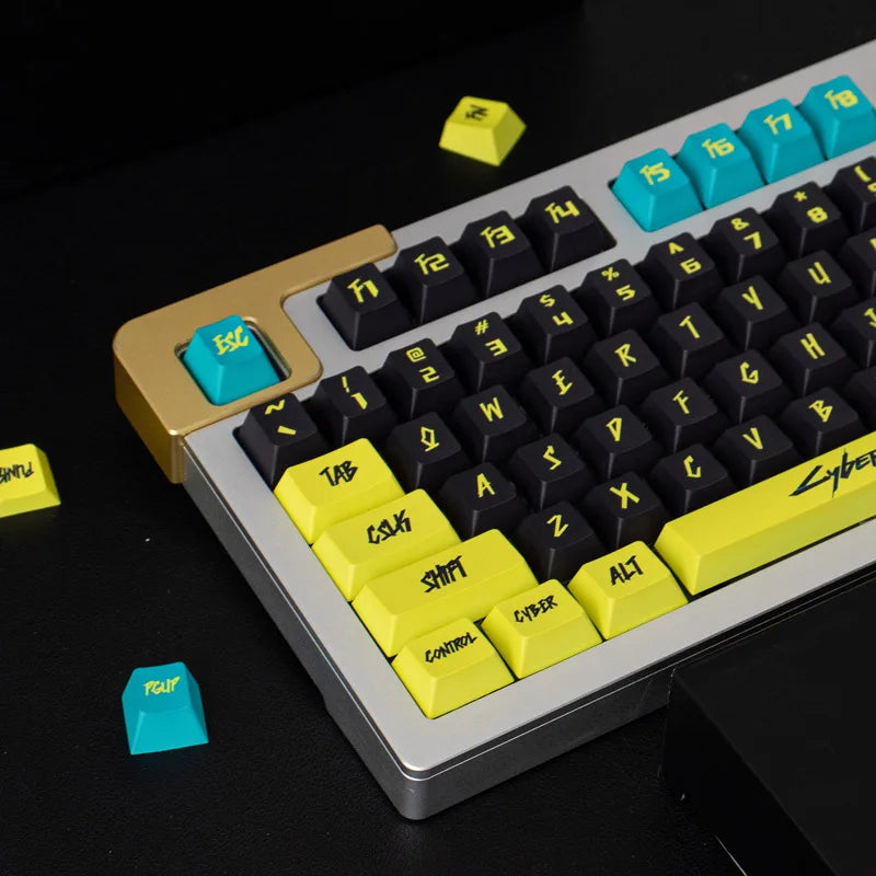 غطاء مفاتيح Cyberpunk PBT