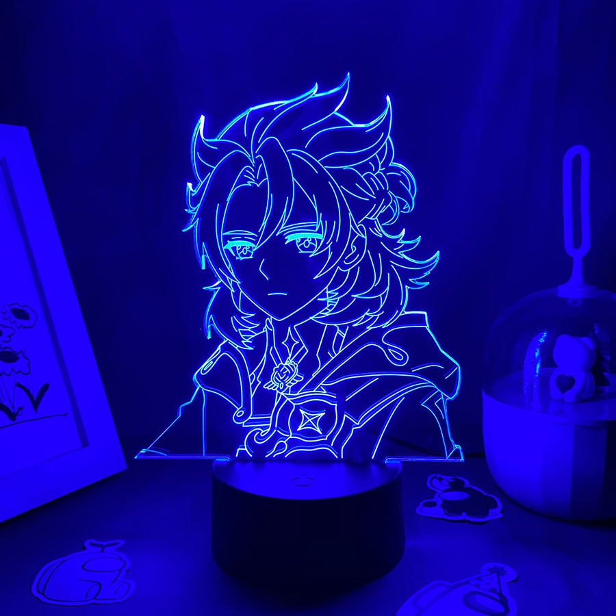 Genshin Impact Game Figure Albedo 3D Night Light