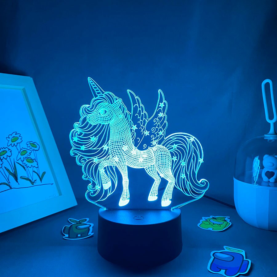 Cute Animal Unicorn 3D Night Lights