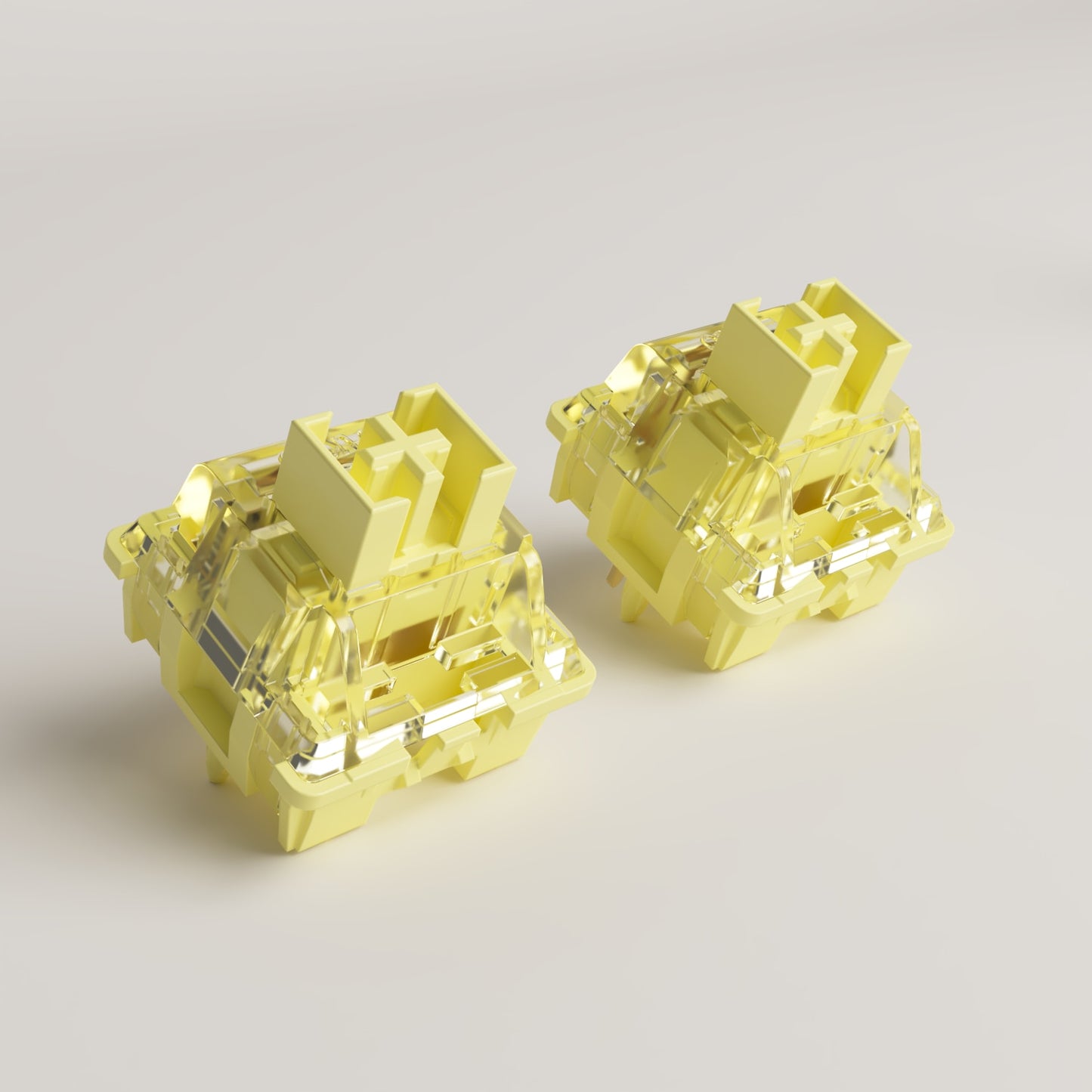 Akko V3 Cream Yellow Pro Switch 5 Pin 50gf Linear Switch with Dustproof Stem Compatible with MX Mechanical Keyboard