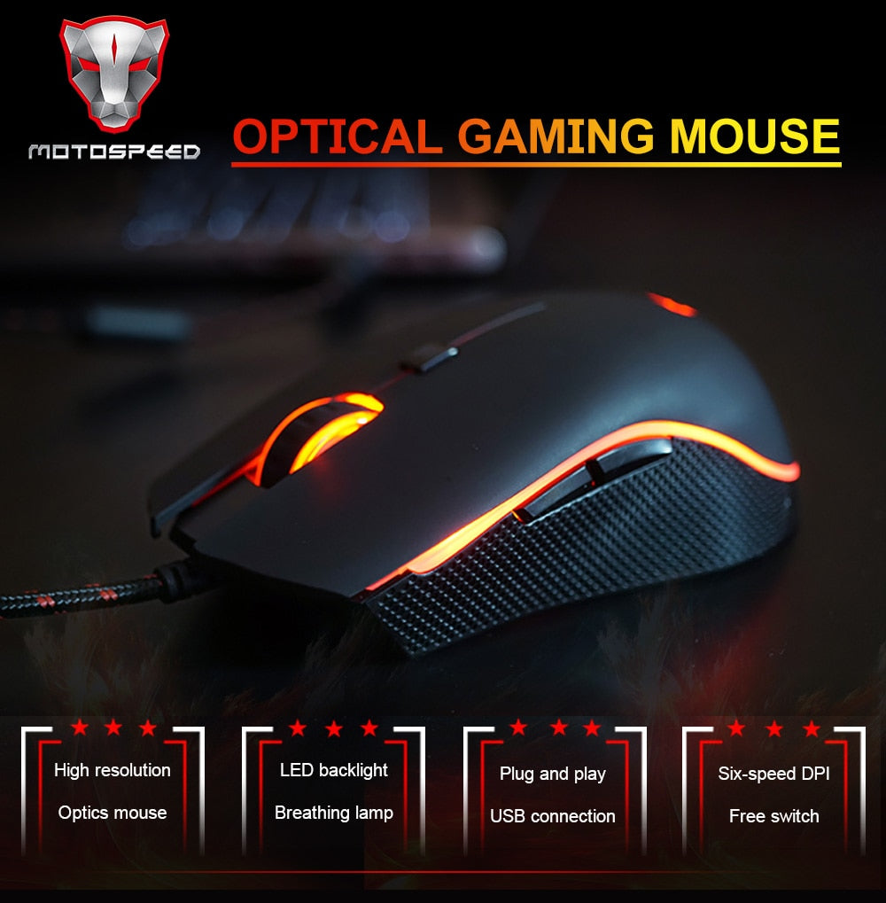 Motospeed V40 Gaming Mouse 4000DPI