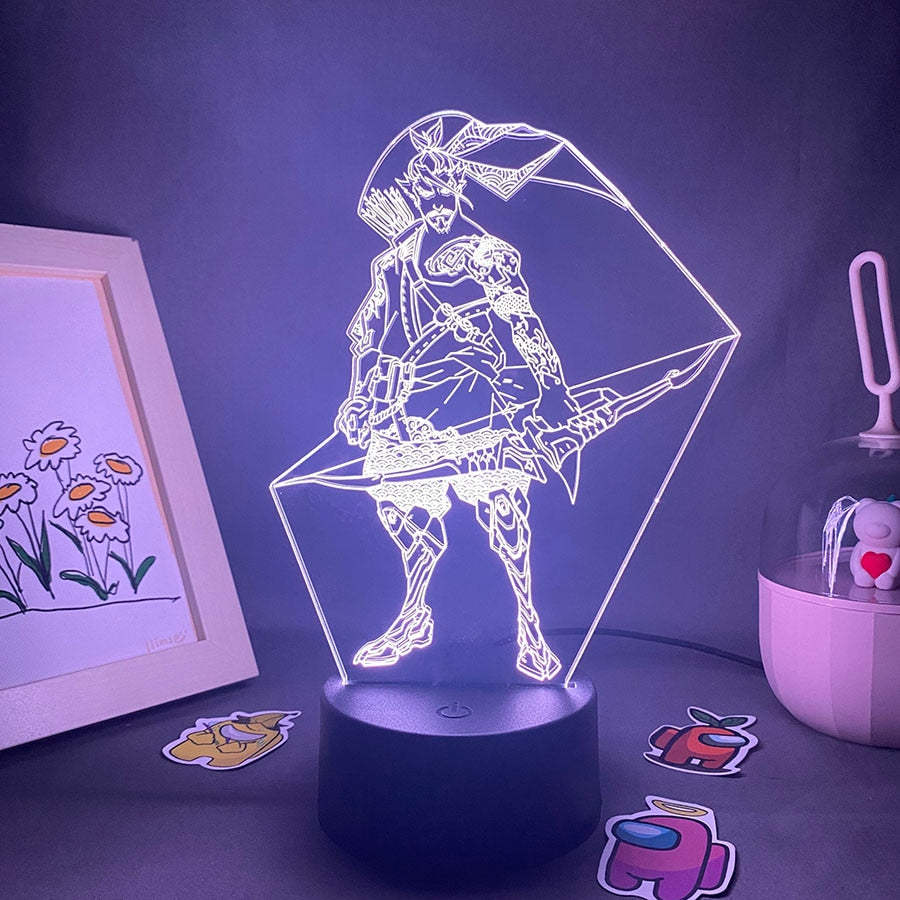 Overwatches OW Game Figure Hanzo 3D Night Lights