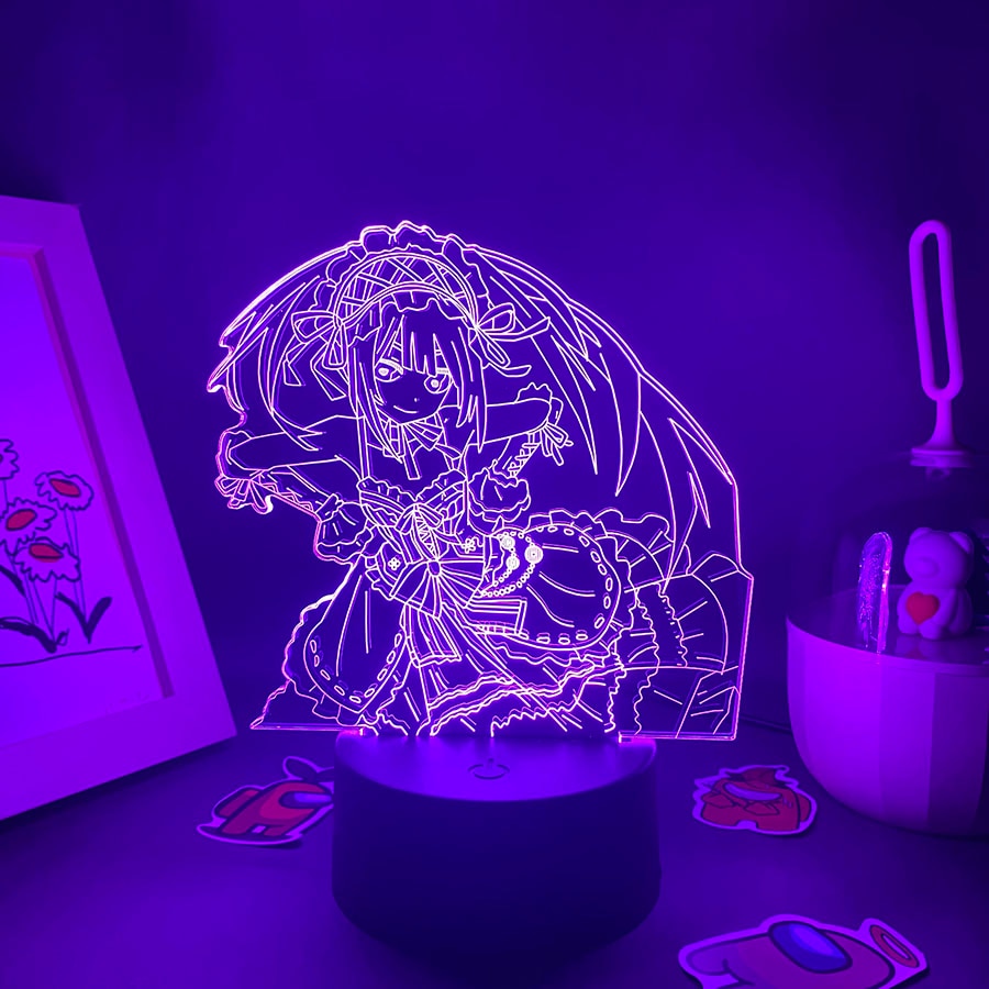 Date A Live Figure Tokisaki Kurumi 3D Night Lights