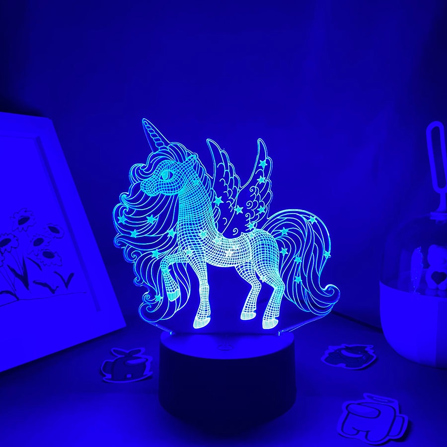 Cute Animal Unicorn 3D Night Lights