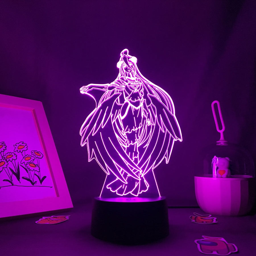 Overlord Albedo Neon Night Lights