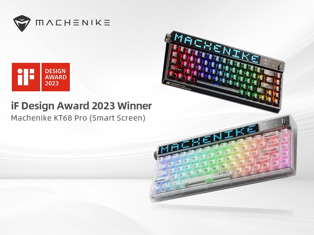 Machenike KT68 Pro Smart Screen Mechanical Keyboard