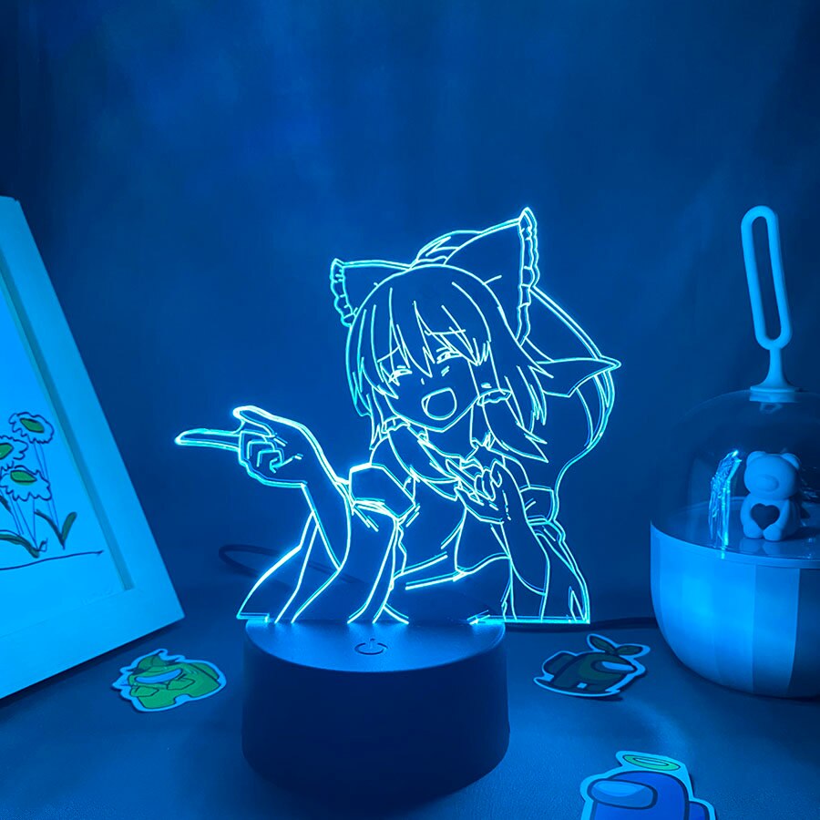 Touhou Project Figure Reimu Hakurei 3D Night Lights