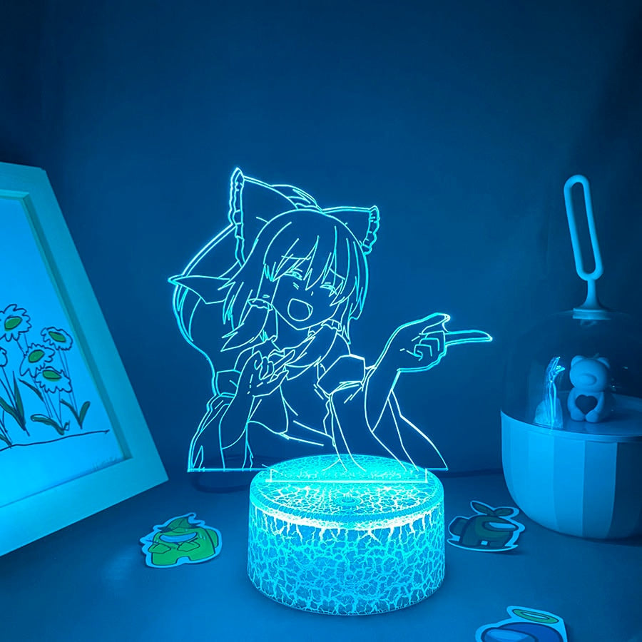 Touhou Project Figure Reimu Hakurei 3D Night Lights