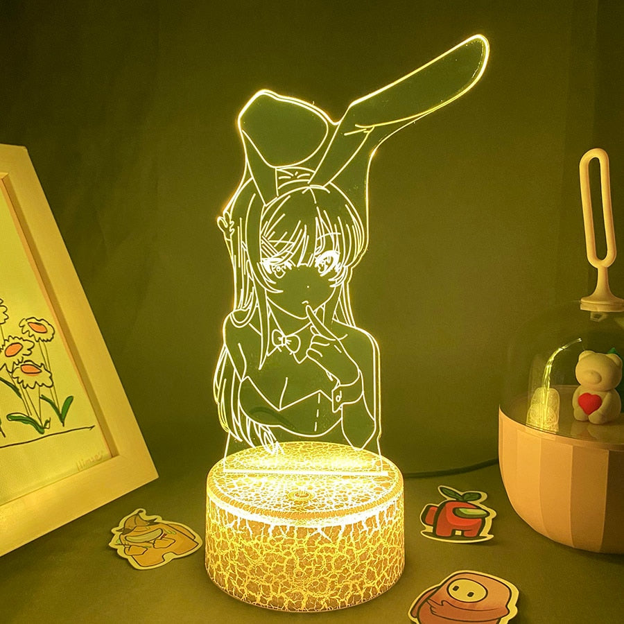 Bunny Girl senior Waifu Mai Sakurajima Night Lights