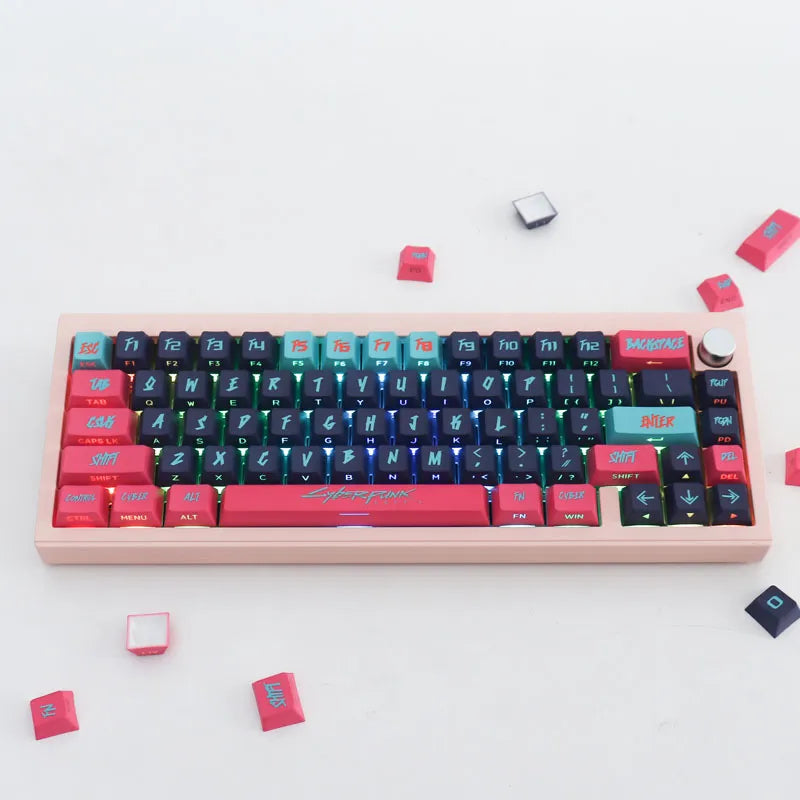 غطاء مفاتيح Cyberpunk PBT