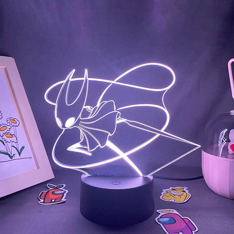 Hollow Knight Game 3D Led Neon Night Lights