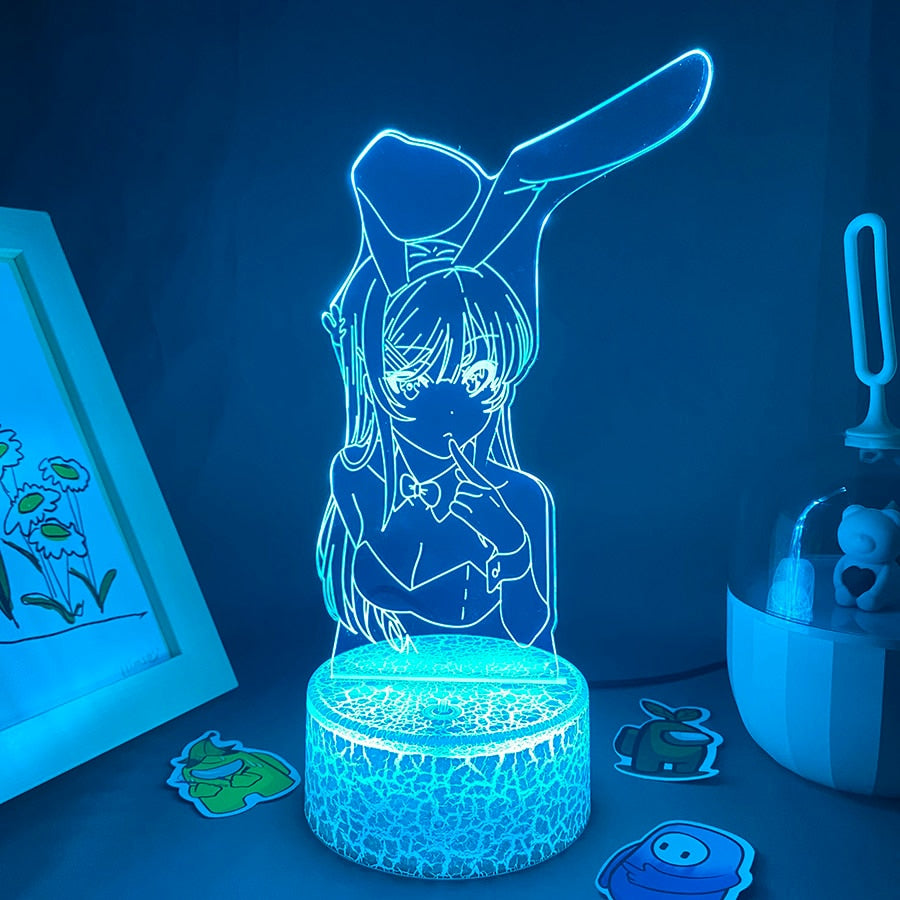 Bunny Girl senior Waifu Mai Sakurajima Night Lights